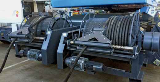 Carrete de cable motorizado
